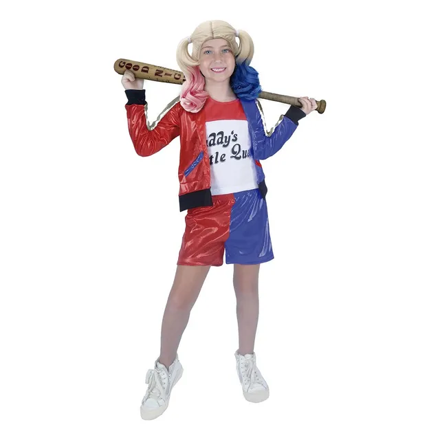 Disfraz De Harley Quinn Halloween Para Niña