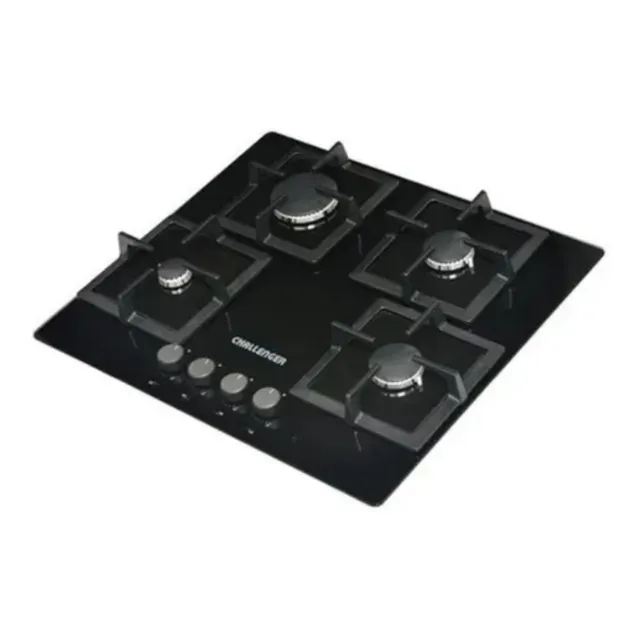 Estufa De Empotrar Challenger 4 Puestos Gas Vidrio Sq 6762