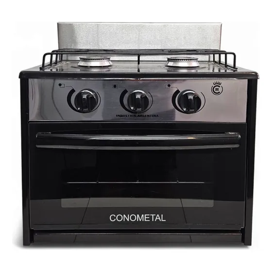 Anafe Cocina 2 Hornallas Con Horno Gas Envasado Premium