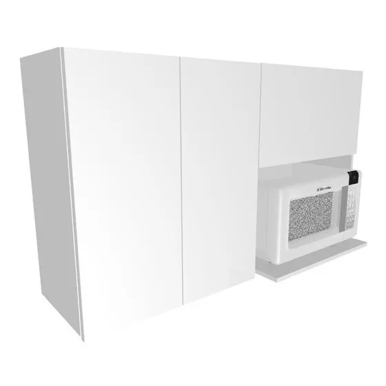 Armário Aéreo Nicho Multiuso Cozinha Suporte Micro Ondas Mdf