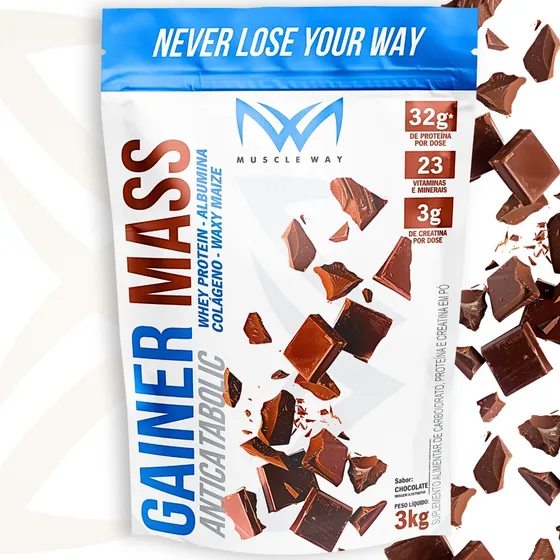 Hipercalórico Anabolic Gainer Mass 3kg Muscle Way 