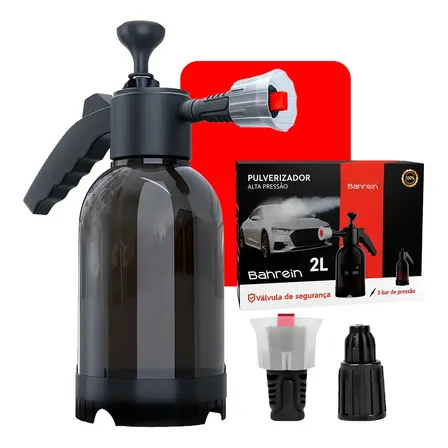 Pulverizador Manual Rezzet 2 L Para Snow Foam Com 3 Bicos E Espuma Ativa Preto