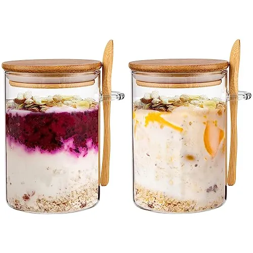 Famyards Jarras De Vidrio Con Bamboo Airtight Lid Y 2v1qw