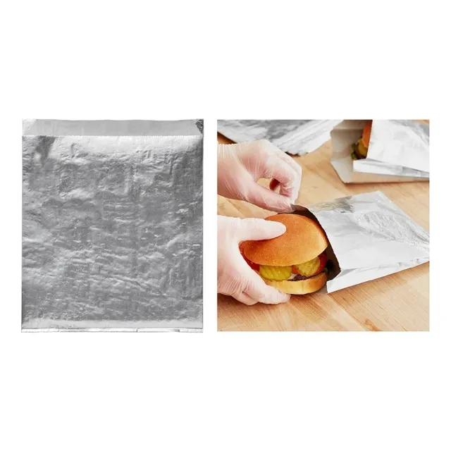 Bolsas Termicas Aluminio Antigrasa Hamburguesas Sandwich 