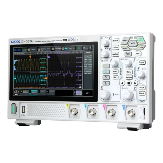 Osciloscopio digital táctil Rigol Technologies 100 MHz 4 canales 12 bits Dho814