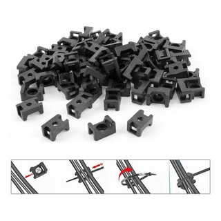 Sillín De Montaje De Brida Bases Para Cables 23mm Paq/100pcs Sillín De Montaje De Brida Bases Para Cables 23mm Paq/100pcs