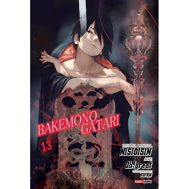 Bakemonogatari Vol. 13, de Nisioisin. Editorial Panini Brasil LTDA, capa mole em português, 2022