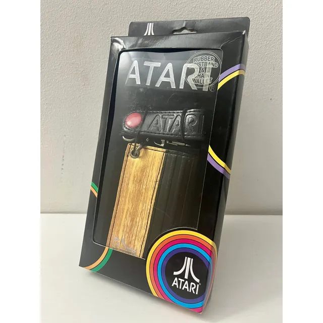 Cartera Retro Atari 2600 Con Cadena Y Pulsera De Goma Nueva