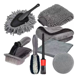 Kit Cepillos/paños De Microfibra Para Lavar Autos Kit Cepillos/paños De Microfibra Para Lavar Autos