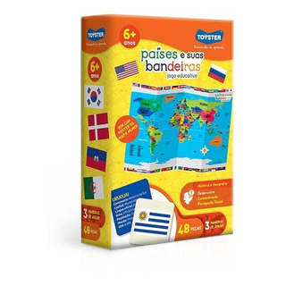 Jogo Educativo PaĂses E Suas Bandeiras Toyster Jogo Educativo PaĂses E Suas Bandeiras Toyster