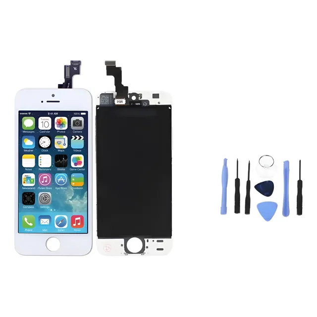 Tela Frontal Compatível Com iPhone 5s Branco A1453 + Chave