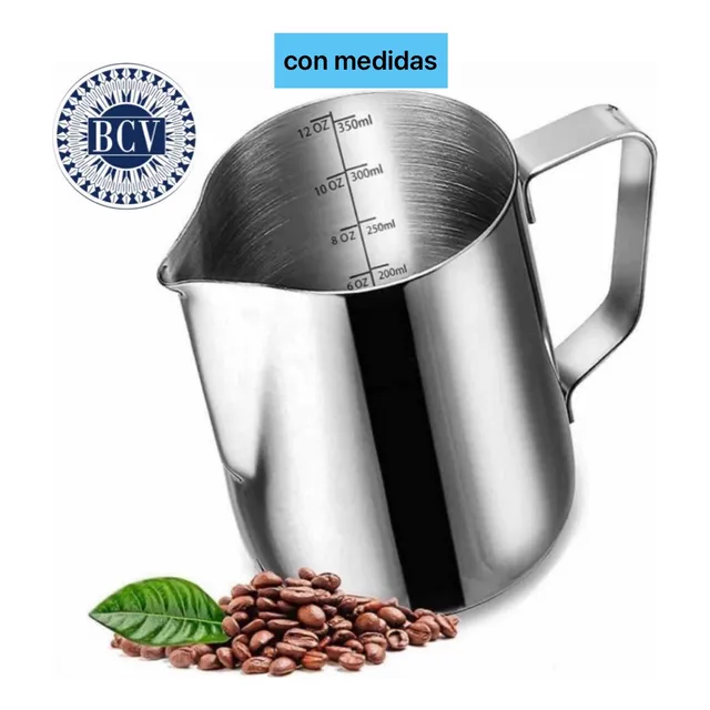 Jarra Leche Barista Espresso 12oz 350ml Acero Inoxidable
