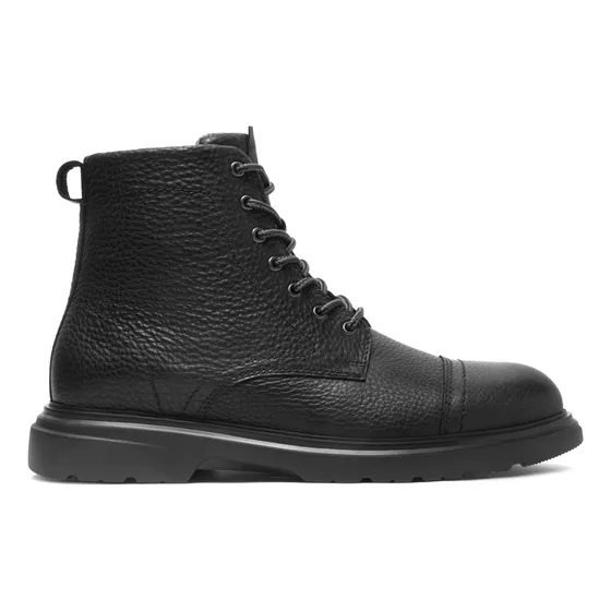 Botín Hombre Flexi Negro Casual Cintas Ajustables Caballero