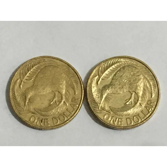 Nova Zelândia One Dólar 1991 E 2013 Frete Grátis