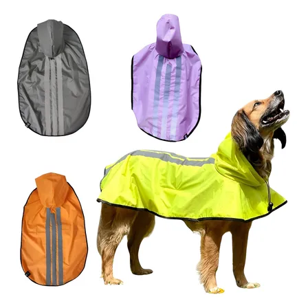 Capa De Chuva Pet Cao Emborrachada Golden Porte Grande X X G