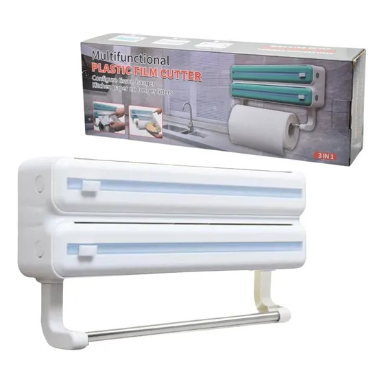 Organizador Porta Rollos Dispensador Papel Aluminio Film