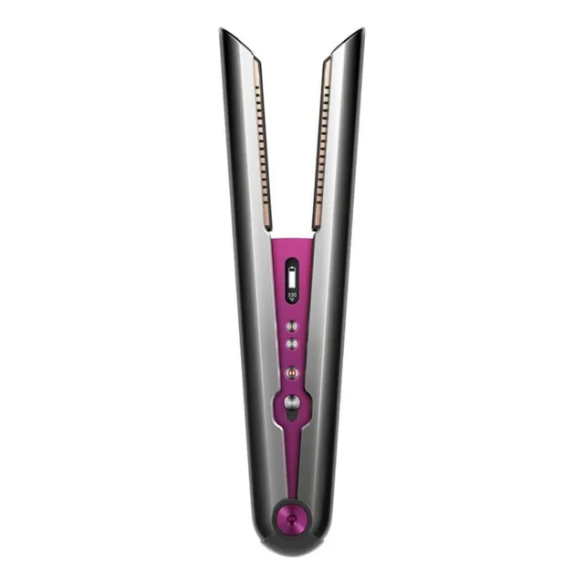 Planchita de pelo inalámbrica Dyson Corrale black nickel y fuchsia 10.8V - 16.8V