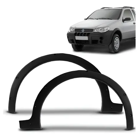 Par Moldura Paralama Strada Adventure 2005 A 2008 Dianteiro Preto