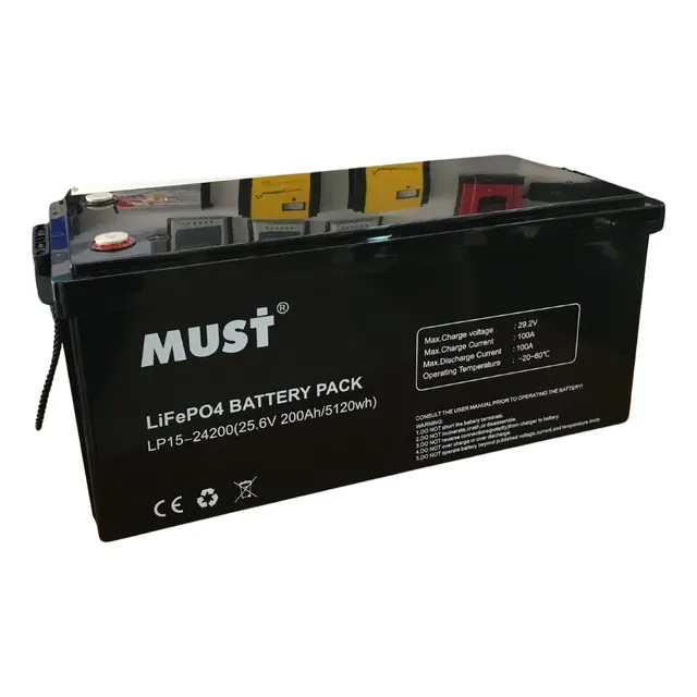 Bateria De Litio 24v 200ah Must Lp15-24200
