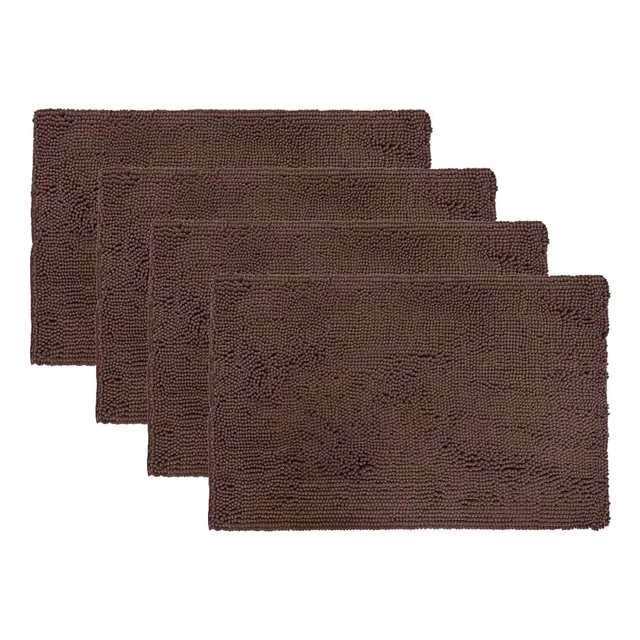 Kit 4 Tapetes De Banheiro 40x60 Antiderrapante Bolinha Macio