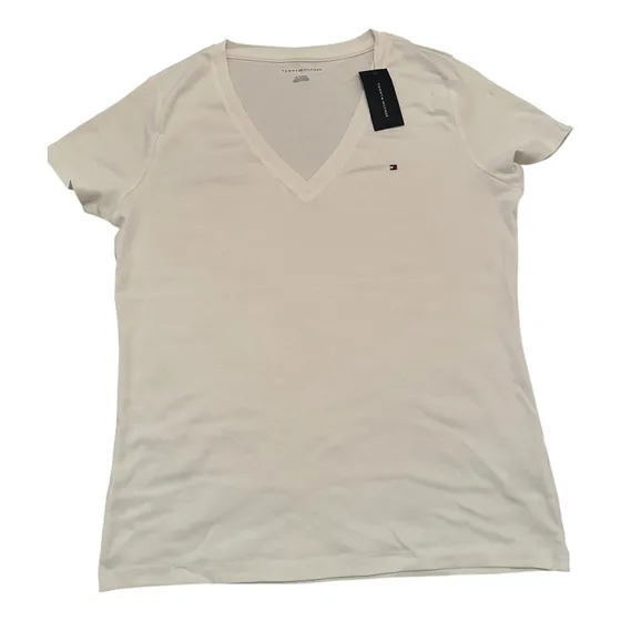 Remera Tommy Hilfiger De Mujer Talle Xl Blanca