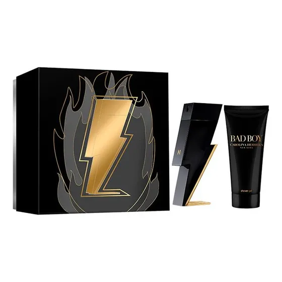Set Carolina Herrera Bad Boy Men Edt 50 Ml + Gel De Ducha