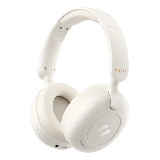 Audífonos Diadema Gamer Havit Audio H655BT Color Beige