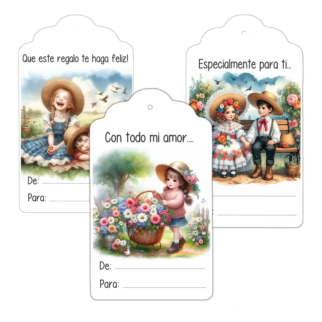 Tags Etiquetas Personalizadas Para Dedicar Tus Regalos X10