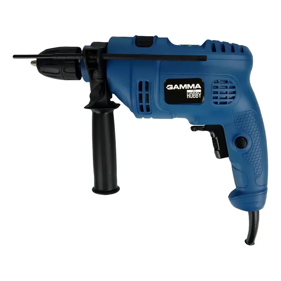 Furadeira De Impacto Eletrica 500w Pofissional Gh1101 Gamma Cor Azul 127v
