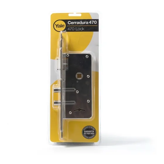 Cerradura De Embutir Yale Mortise 470 Doble Perno Y 2 Llaves