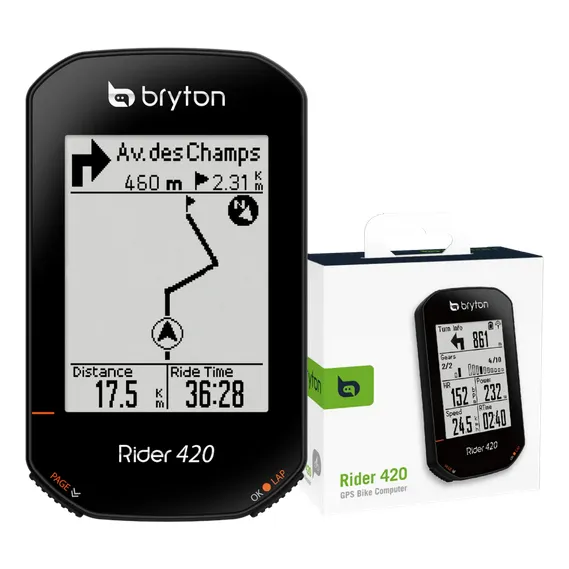 Ciclocomputadora Bryton Rider 420e Gps Ant+ Bluetooth