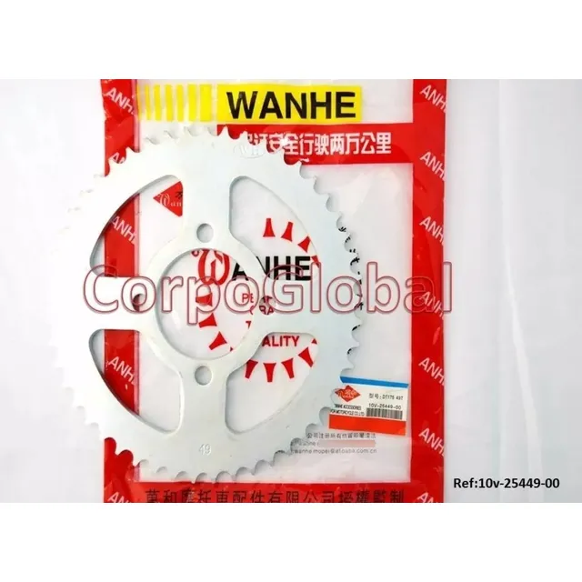 Corona Moto Dt175 4 Huecos 49 Dientes
