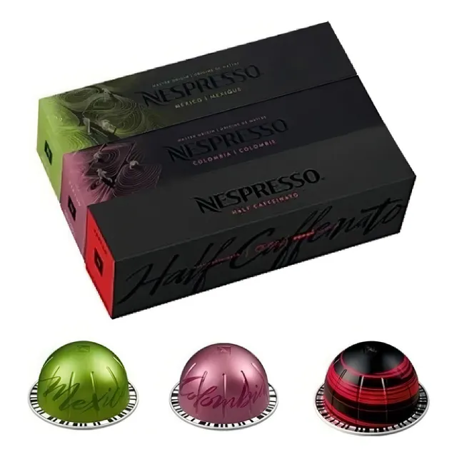 30 Cápsulas Nespresso Vertuo Mexico/colombia/half Caffeinato