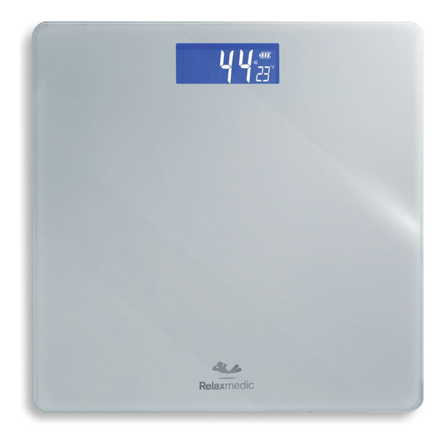 Balança Corporal Digital De Banheiro Infit 200kg Relaxmedic Cor Branco Bivolt Balança Corporal Digital De Banheiro Infit 200kg Relaxmedic Cor Branco Bivolt