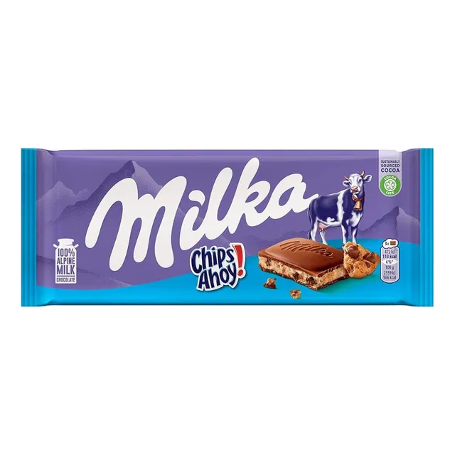 Barra Chocolate Milka Chips Ahoy! (3 Piezas)