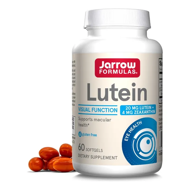Luteína 20 Mg + Zeaxantina 4 Mg Jarrow Formulas 60 Cápsulas