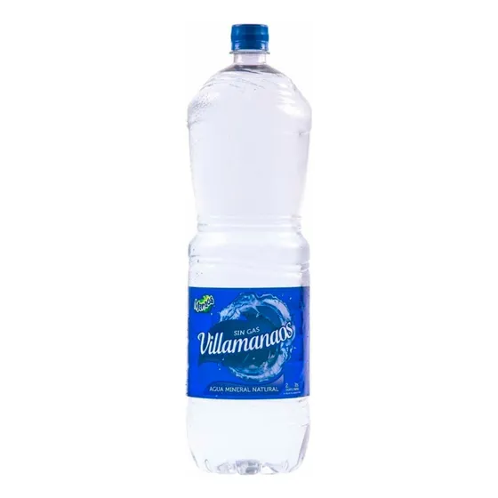 Agua Mineral Sin Gas Natural Villamanaos 2 Litros