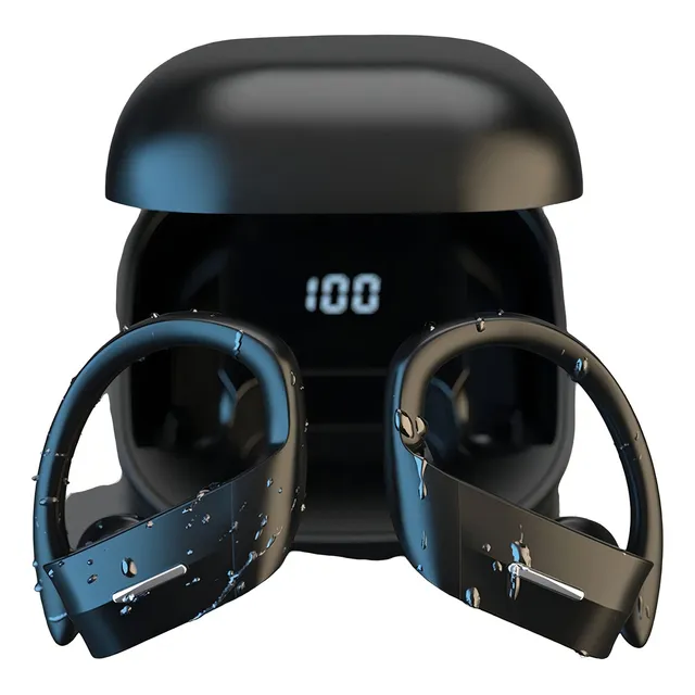 Audifonos Brookstone Bluetooth Earbuds True Sportcharge Color Negro