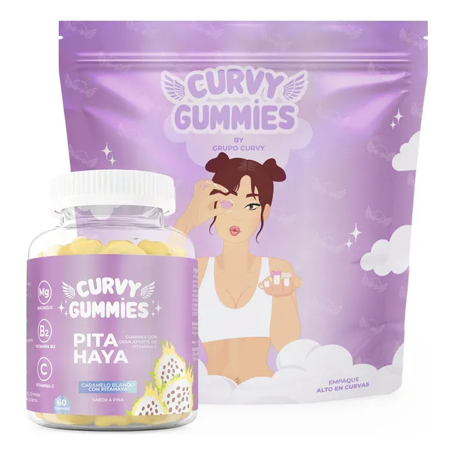Gomitas De Pitahaya Curvy Gummies Vitamina C