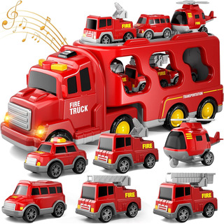 Camión De Bomberos De Juguete Para Niños Pequeños De 3, 4, 5 Camión De Bomberos De Juguete Para Niños Pequeños De 3, 4, 5