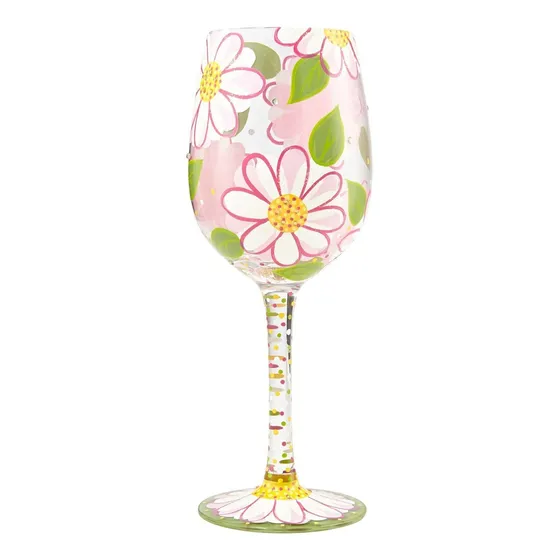 Enesco Copa Vino Oops I Daisied Multicolor