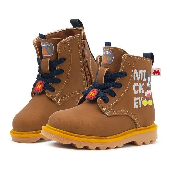 Botas Disney Tropicana Niño Moda Mickey Mouse Miel 15-21