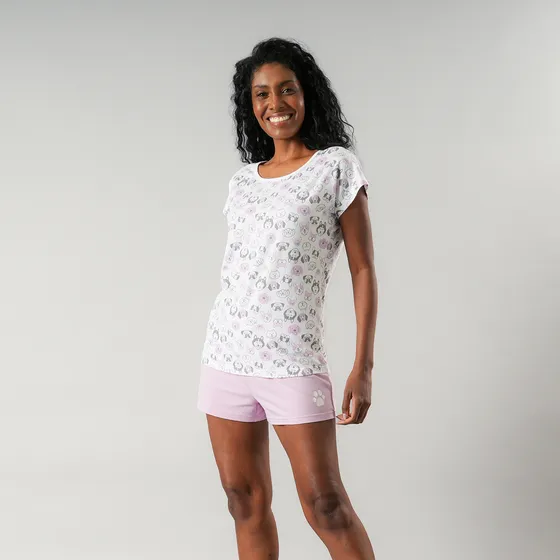 Pijamas Top Cuadrado + Short 33552-232