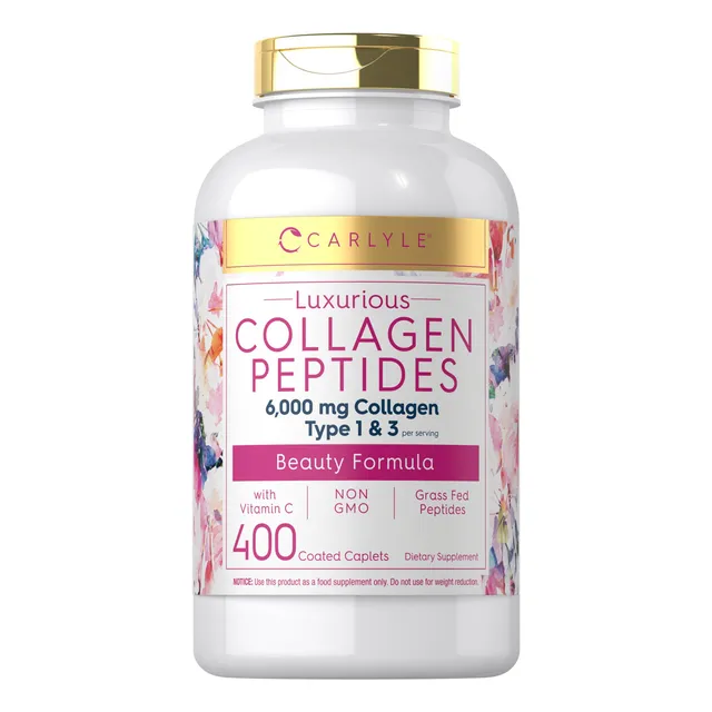 Suplemento De Péptidos De Colágeno Carlyle 6000 Mg Con Vitam