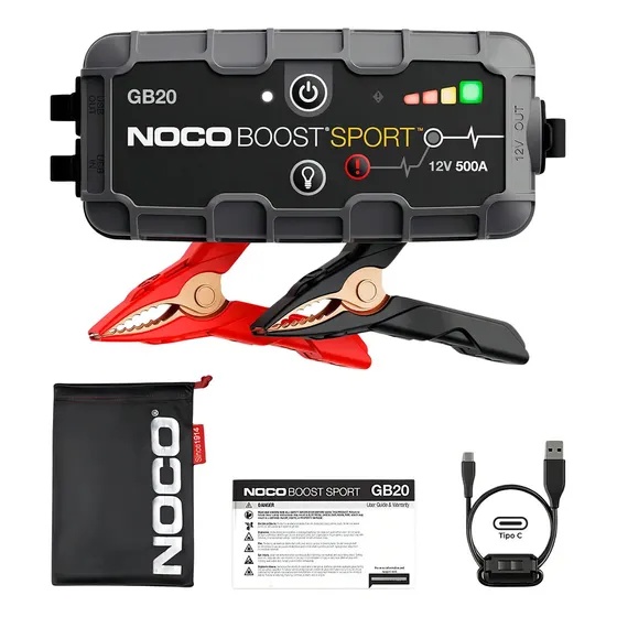 Arrancador Portatil Noco GB20 Auto Moto Ion Litio 500a USB | Cuotas sin interés