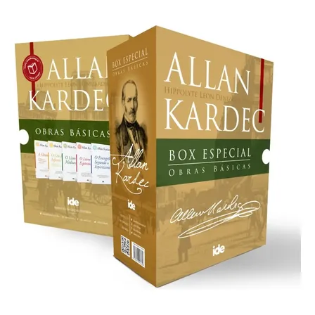 Box 5 Obras Básicas Allan Kardec - 14x21 - Ide Editora