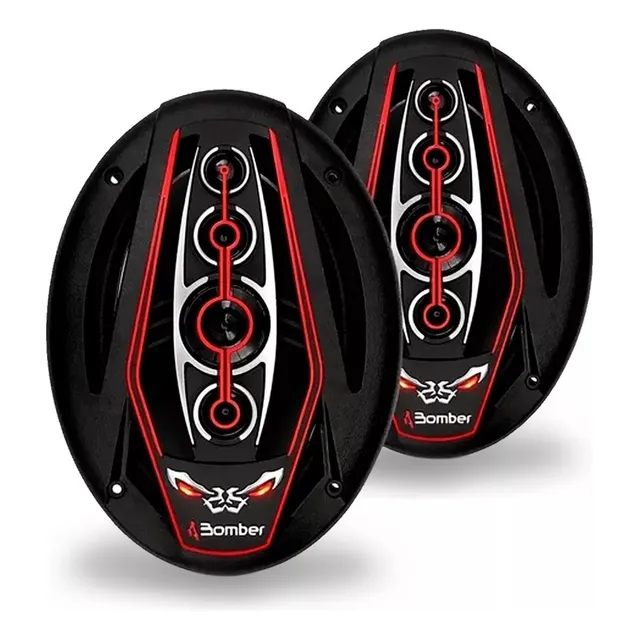 Parlantes 6x9 Bomber Bicho Papao 350rms 4 Ohms Con Led