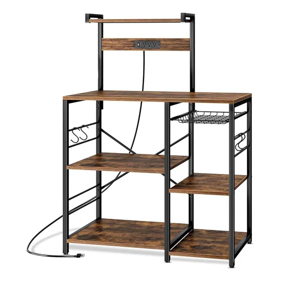 Estante De Organizador Cocina Con Toma De Corriente