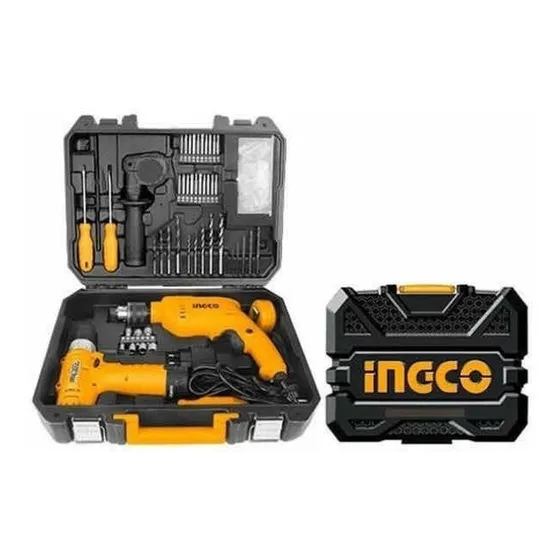Set Herramienta 108pz Taladro Destornillador Ingco Hp