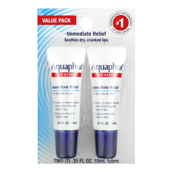 Aquaphor Reparación Labial Alivio Inmediato Kit Con 2x 10ml